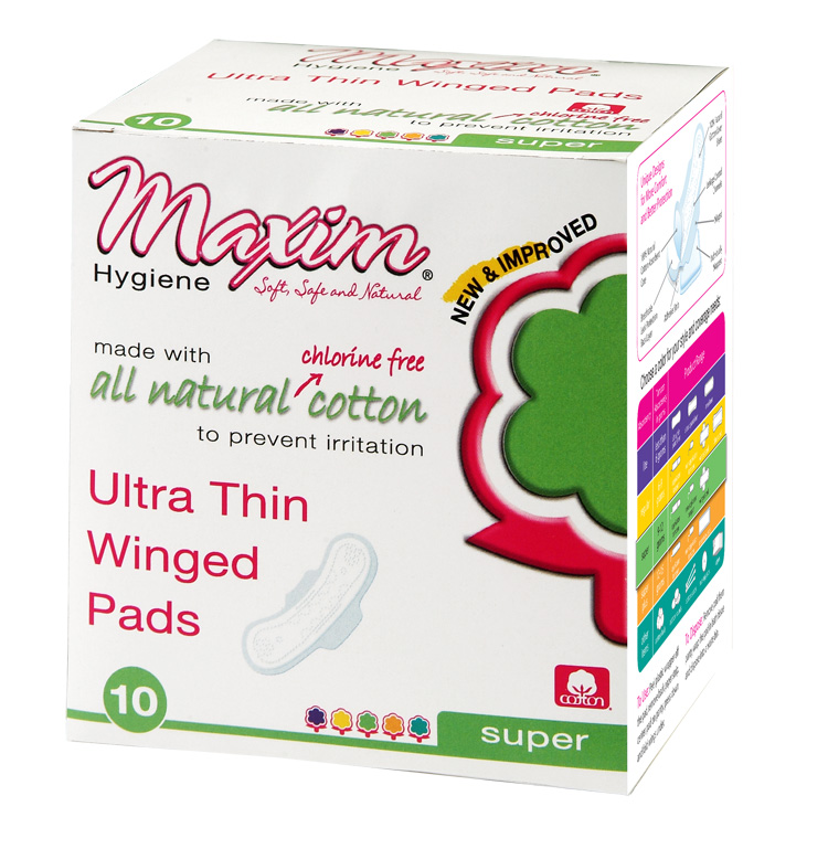 Ultra Thin Winged Pads, Super (formally Overnight), item #1-230210-1