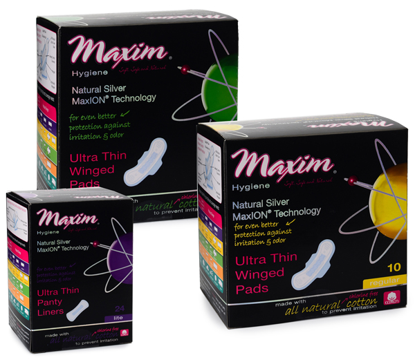 NEW Revolutionary MaxION Technology Sanitary Pads and Panty Liners