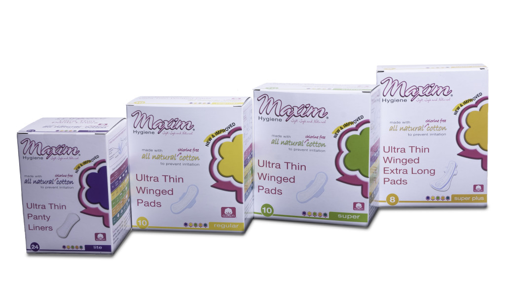 Maxim Organic and Natural Menstrual Care Products