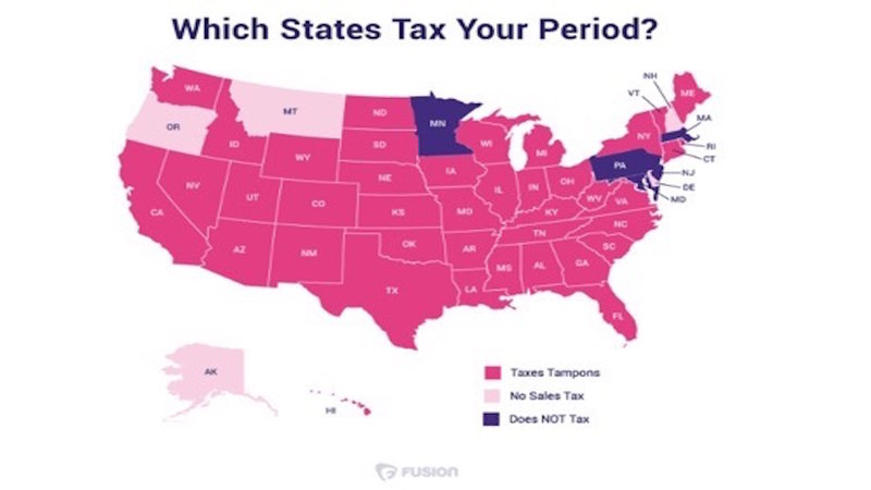 which state taxes your period